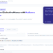 AI brand name generator interface showing audience-calibrated name results with live domain availability checks